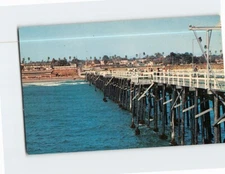 Postcard Foot Of Third Street  Pier Oceanside California
