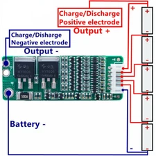 5S 15A Li-ion Lithium BMS 18650 Charger Protection Board 18V 21V Cell Protection