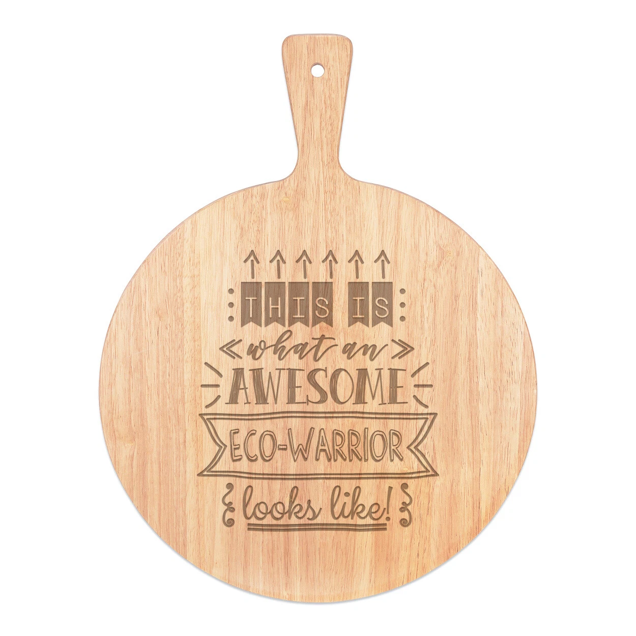 This Is What An Awesome Eco-Warrior Looks Like Pizza Board Paddle Wooden