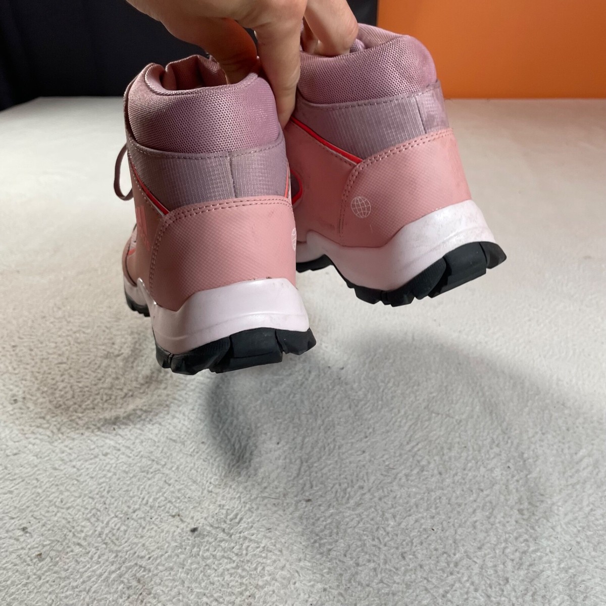 Adidas Terrex Hyperhiker Shoes Youth 7 High Top Pink Hiking Adidas Terrex Hyperhiker Shoes Youth 7 High Top Pink Hiking