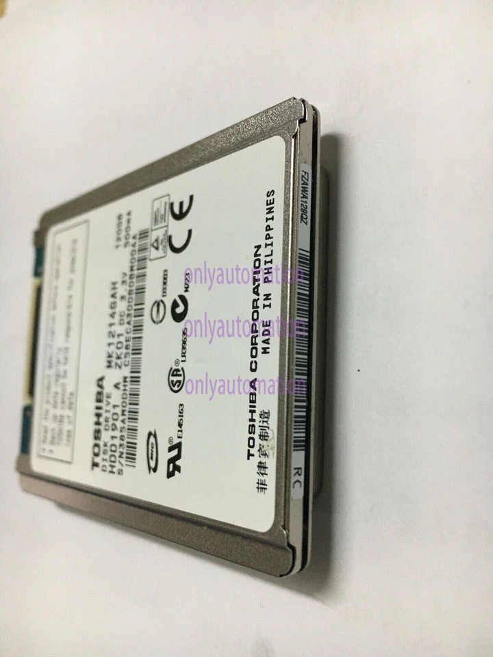 120GB Toshiba MK1214GAH 4200 RPM 1.8" ZIF/CE Hard Drive for Sony SR12E Camera~ - Image 2 of 4