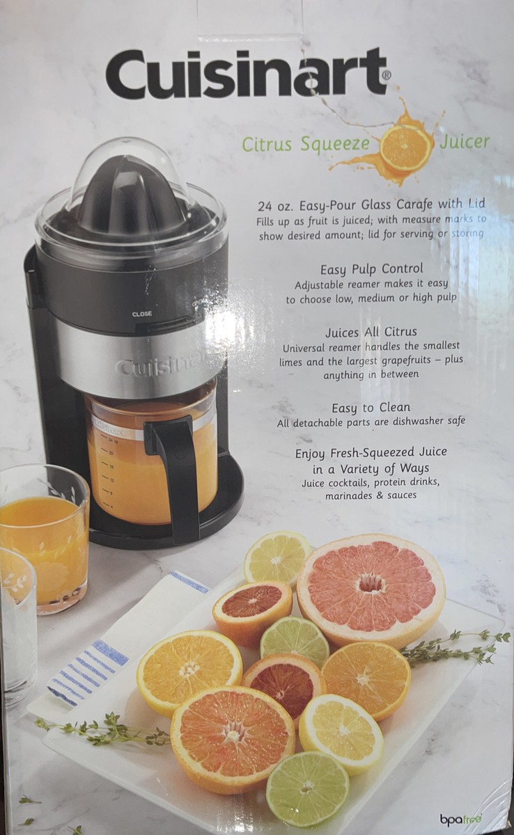 Glass Carafe Cuisinart Lemon Juicer Discontinued Cuisinart Citrus
