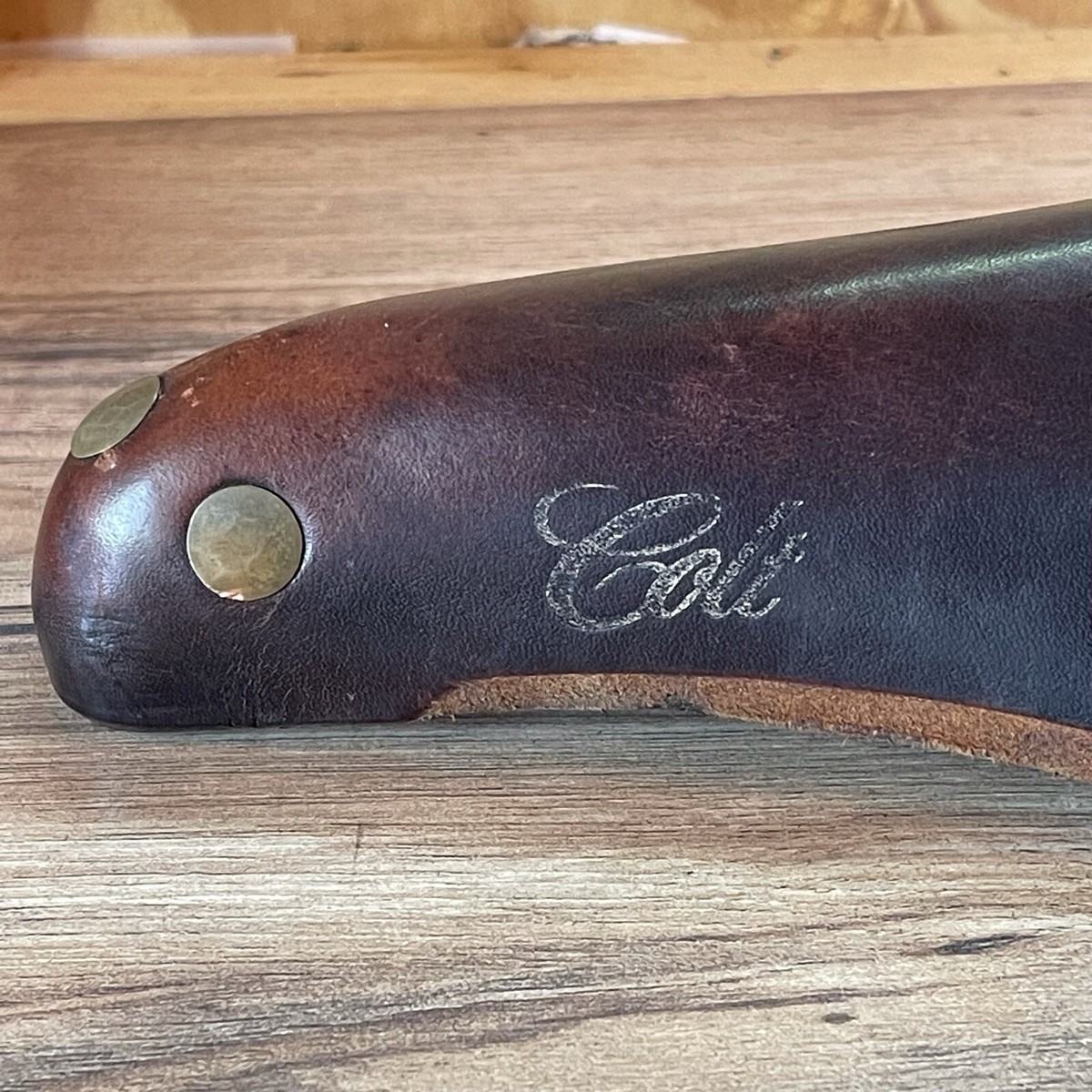 旧ロゴ BROOKS COLT 1983年製 レザーシート 旧ロゴ BROOKS COLT 1983年製 レザーシート