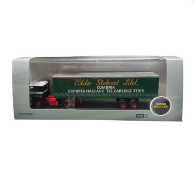 OXFORD DIECAST OXFORD - DAF 2800 CURTAINSIDE - EDDIE STOBART - 1/76 SCALE MODEL SP160