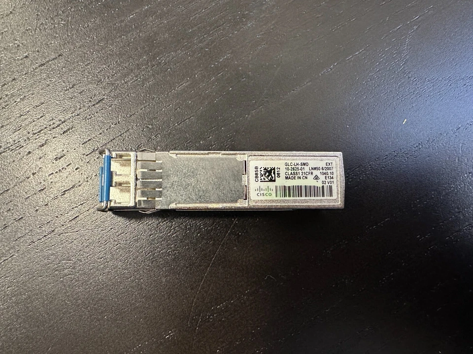 Cisco GLC-LH-SMD 1000BASE-LX/LH SFP transceiver module, MMF/SMF, 1310nm, DOM