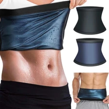 Women Sweat Girdle Waist Trainer Sauna Belt Tummy Control Thermo Body Shaper US