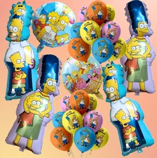 SIMPSONS foil latex balloon birthday party supplies favor centerpiece decoration