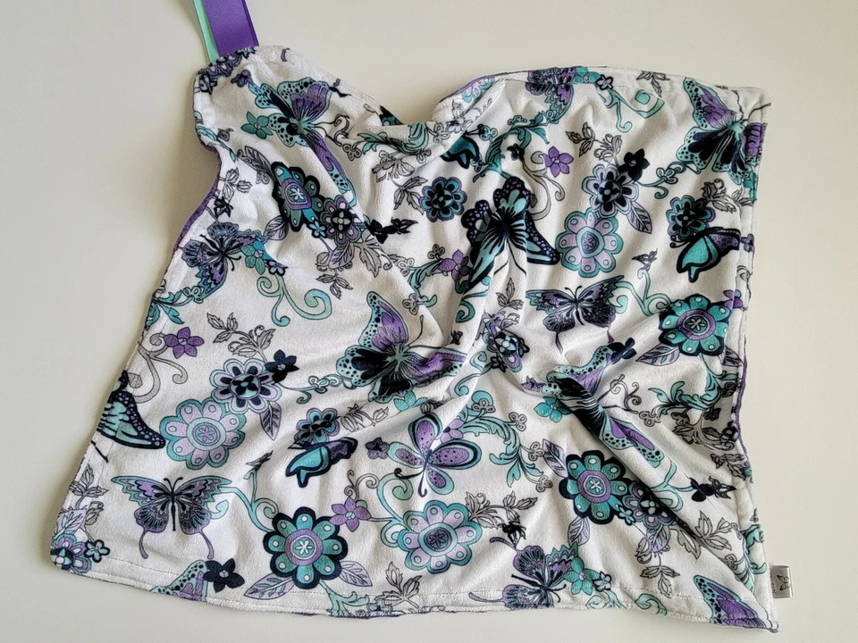 超柔软和褪色抵抗可爱蝴蝶花卉毛绒毯子! 可爱 — 第 4/4 张图片