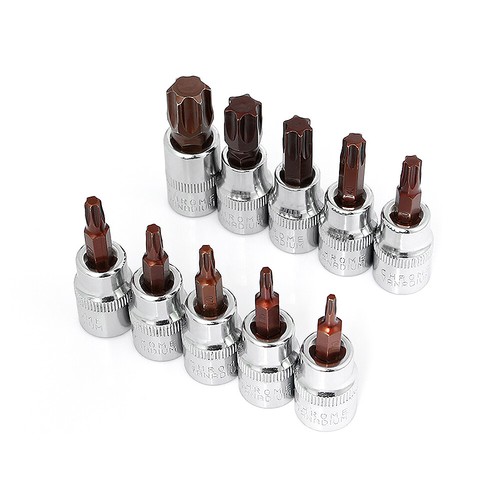 Torx/Hex/Kreuzschlitz/Schlitz Bit-Einsatz 3/8" (9,5mm) Stecknuss Steckschlüssel - Bild 9 von 42