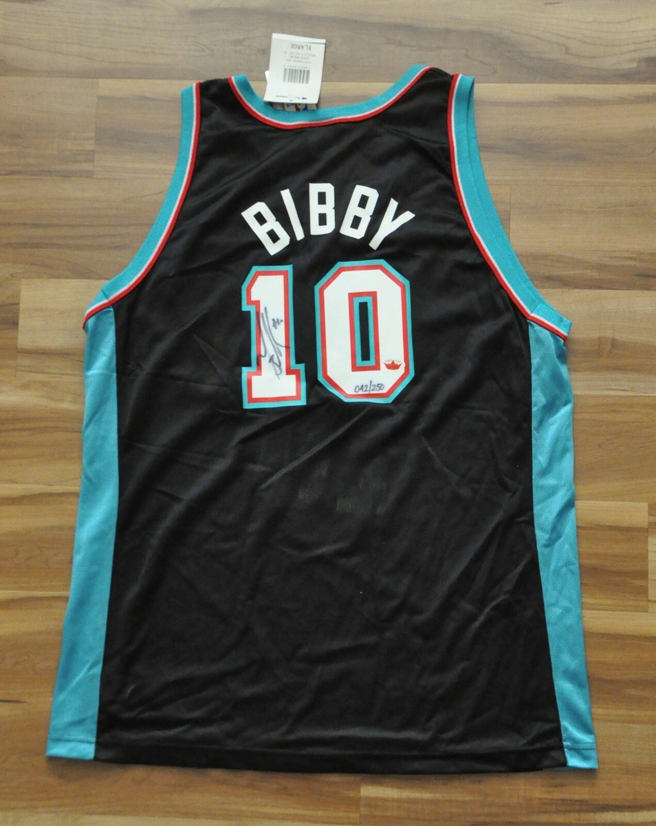 Mike Bibby Vancouver Grizzlies Champion Jersey Spell-out Black NBA