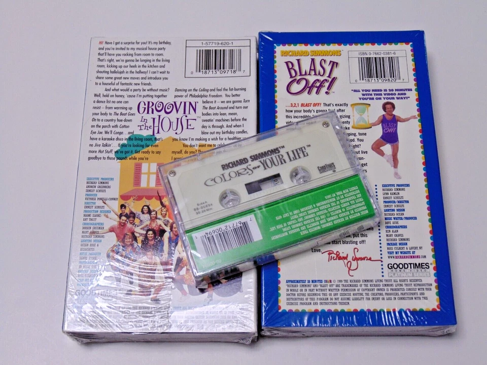 Richard Simmons VHS Tapes Audio Cassette NEW SEALED Exercise Workout Videos New - Image 3 of 4
