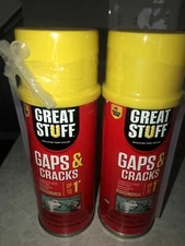 2 Cans  Dow Great Stuff Gaps & Cracks Expanding Foam Sealant Insulation 12oz
