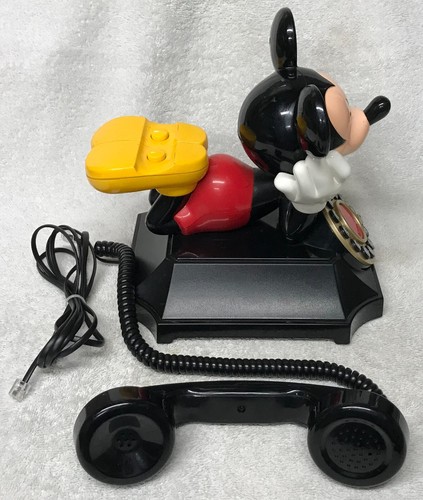 Vintage Classic MICKEY MOUSE Push Button Touch Tone Desk Table Top Telephone - Imagen 3 de 8