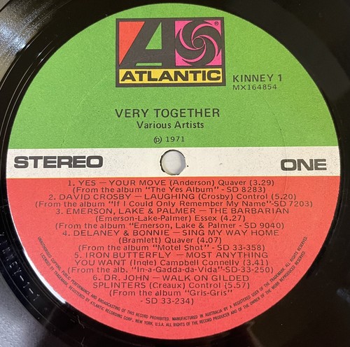 Very Together A Kinney Experience Record Various Artists 12” 33 RPM KINNEY 1 71 - Picture 2 of 17