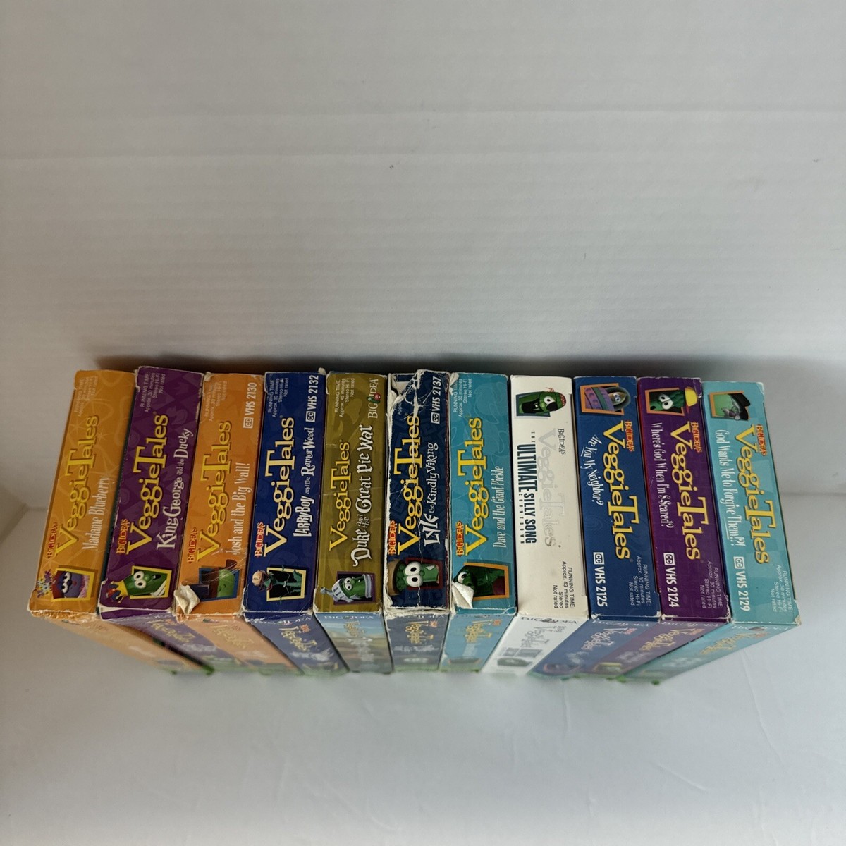 Veggietales VHS VIDEO Lot of 11 Original Big Idea Christian