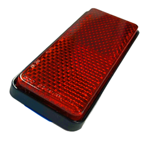 6 X Red Amber White Trailer Reflectors 88x35mm Self Adhesive Reflector Caravan - Picture 3 of 7