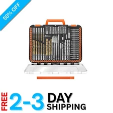 Versatile 112-Piece Drill Bit Set with Quick-Release Hex Shank for Any Project