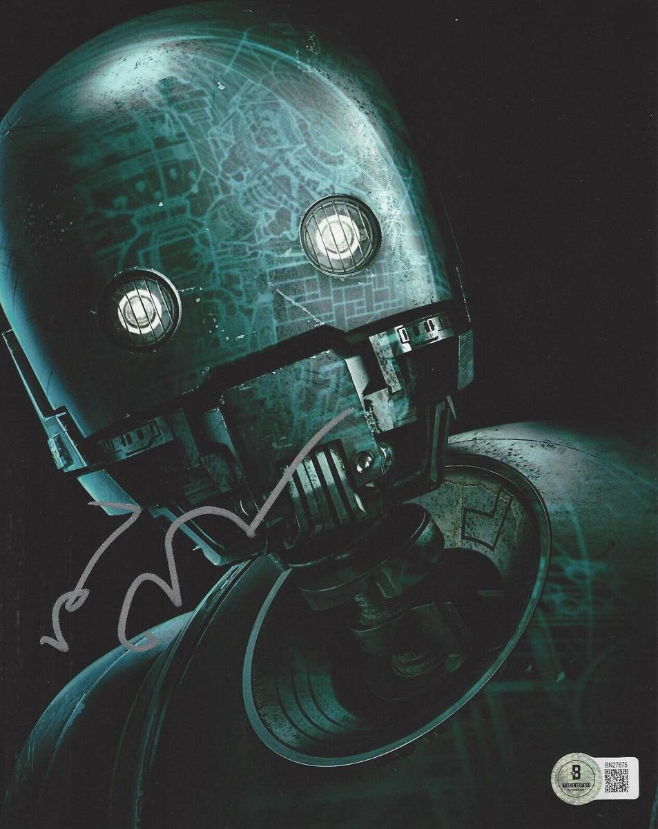 ALAN TUDYK SIGNED STAR WARS ROGUE ONE K-2SO 8x10 MOVIE PHOTO