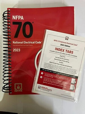 NFPA 70 , National Electric Code  2023 Edition, Spiralbound with index tab