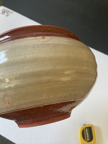 Casseruola da forno firmata Judith Kogod terracotta ceramica dipinta a mano - Foto 7 di 12