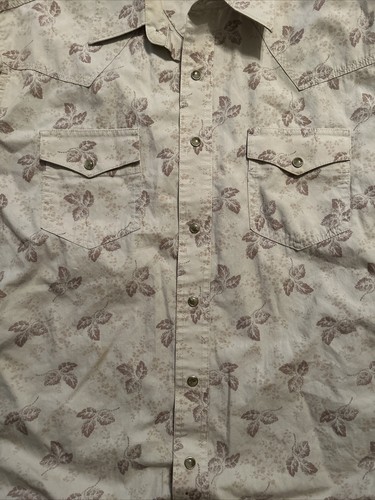 Men's Twenty Xtreme The Wrangler Jean Co. Sz Large Pearl Snap Button Shirt - Picture 3 of 6