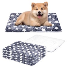 4 Pcs Washable Dog Crate Mat Kennel Pad Replaceable Reversible Pet Bed Pad fo...