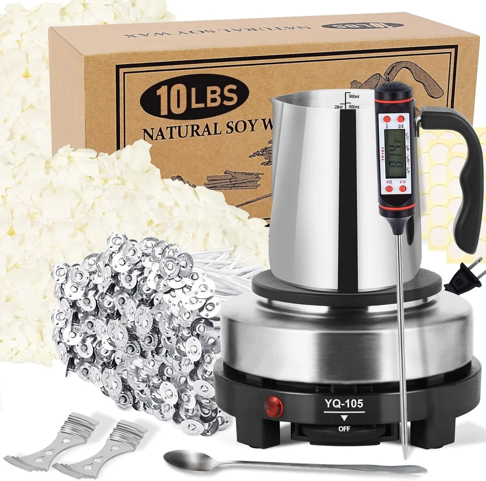Soy Candle Wax Melting Kit - Electric Hot Plate Included - Image 3 of 4