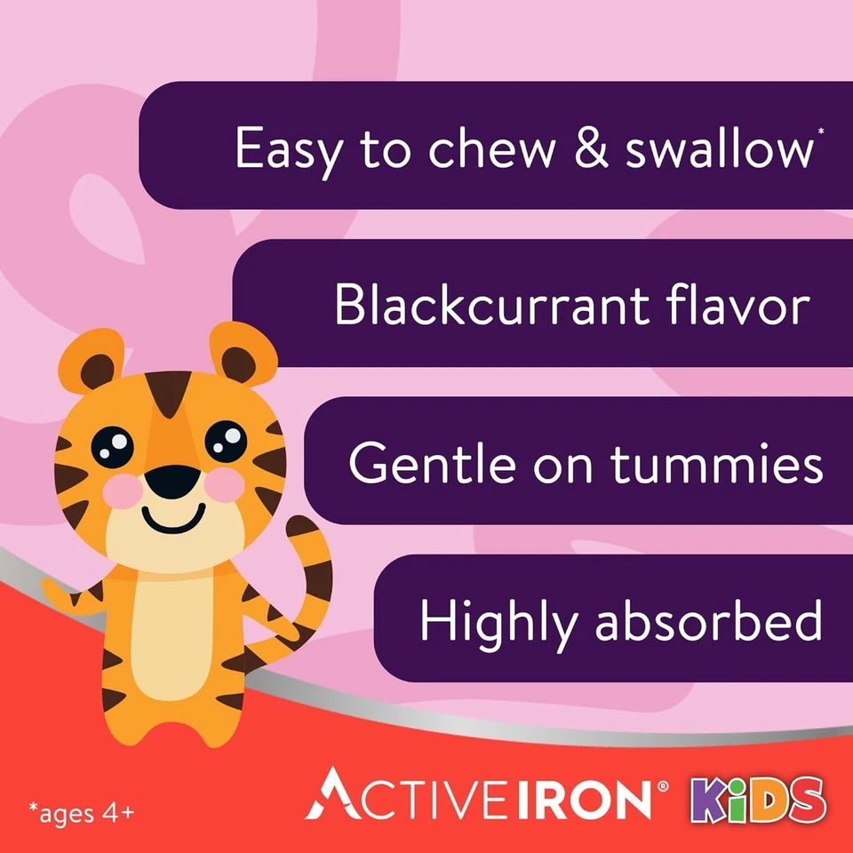 Niños Hierro + Vitamina D Mastica 30ct - Energía Suave y Apoyo Inmunológico Foto 3 de 4