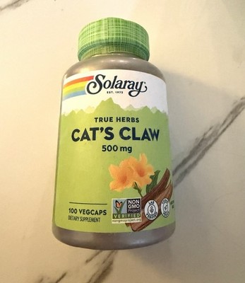 Solaray Cat s Claw 500 mg - 100 Veg Caps - Exp 2029