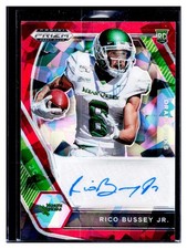 2021 Panini Prizm Draft Picks Red Ice Rico Bussey Jr #DPA-RBJ Auto Steelers NFL