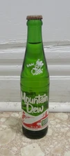 Vintage 1968 MOUNTAIN DEW Hillbilly LAUGHING PIG FULL UNOPEN SEALED Bottle