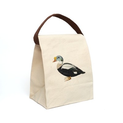 King Eider Canvas Lunch Bag Strap bird watcher lover office sack USA ship gift