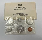 1961 Canada Proof-Like Silver 6 Coin Set Royal Canadian Mint RCM Dollar