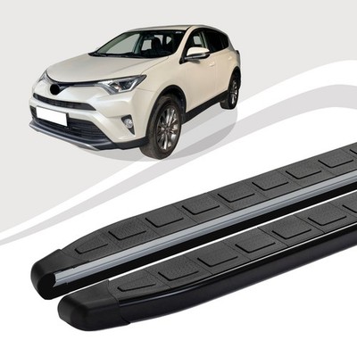 Trittbretter passend für Toyota Rav 4 ab Baujahr 12/2012-12/2016DOLU Schwarz ABE