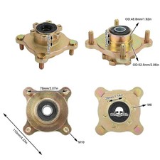 ⁺4 Stud Brake Wheel Rim Hub Front Disc Steel Alloy Wheel Rim Hub For Go Kart ATV