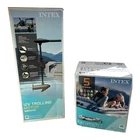 Intex Excursion 5 Inflatable Fishing Boat Set with Mount Trolling Motor
