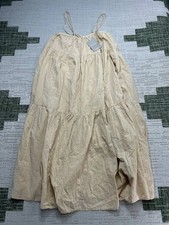 Everlane Dress Womens Xs Yellow Cotton Midi New