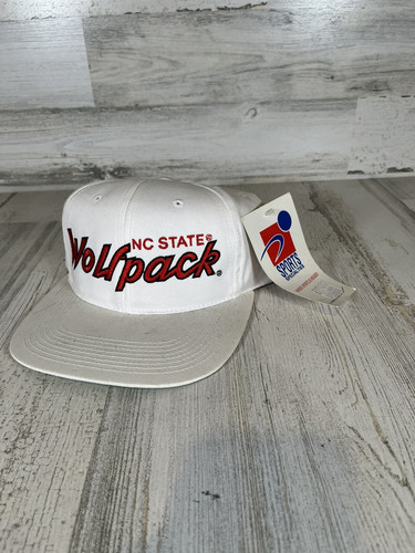 Vintage NC State Wolfpack Sports Specialties Script Snapback College Mütze Neu mit Etikett!!! - Bild 1 von 12