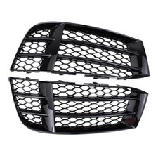 2Pcs Front Bumper Driver and Passenger Side Fog Light Cover Grille for Audi