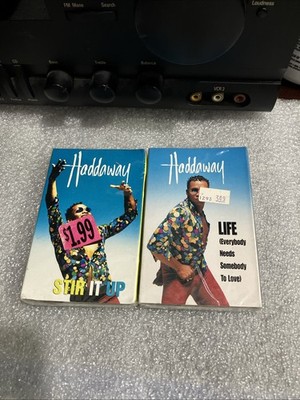 Haddaway SEALED CASSETTE Lot x2 Stir It Up / Life