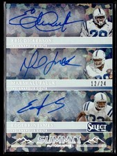 2025 Panini Select Summit Cracked Ice Eric Dickerson / Marshall Faulk / Edgerrin