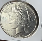1922 D USA Peace Dollar 90% Silver - KM 150 - Unrated/Uncertified  XF/VF