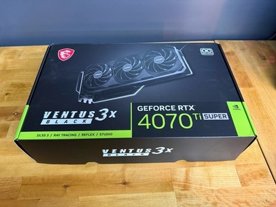 MSI GeForce RTX 4070 Ti SUPER 16GB Ventus 3X Black OC | **BARELY USED**