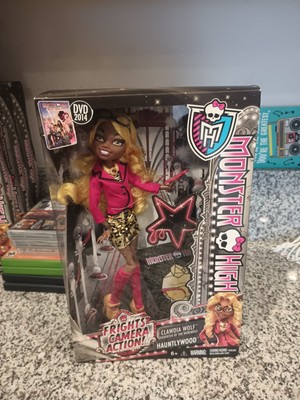 Monster High Frights, Camera, Action! Clawdia Wolf Doll 2013 Mattel #BDD88
