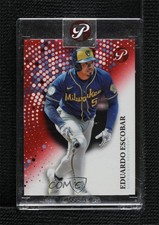 2022 Topps Pristine Red Pristine Pulsar Refractor 2/5 Eduardo Escobar #31 0rd2