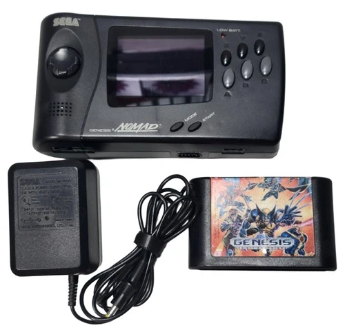 Vintage SEGA Genesis Nomad MK-6100 Console, AC Adapter, X-Men Game Tested