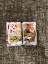 TY STEG The Stegosaurus 1994 Mc Donalds Beanie Baby RARE RETIRED DINOSAUR TRIO