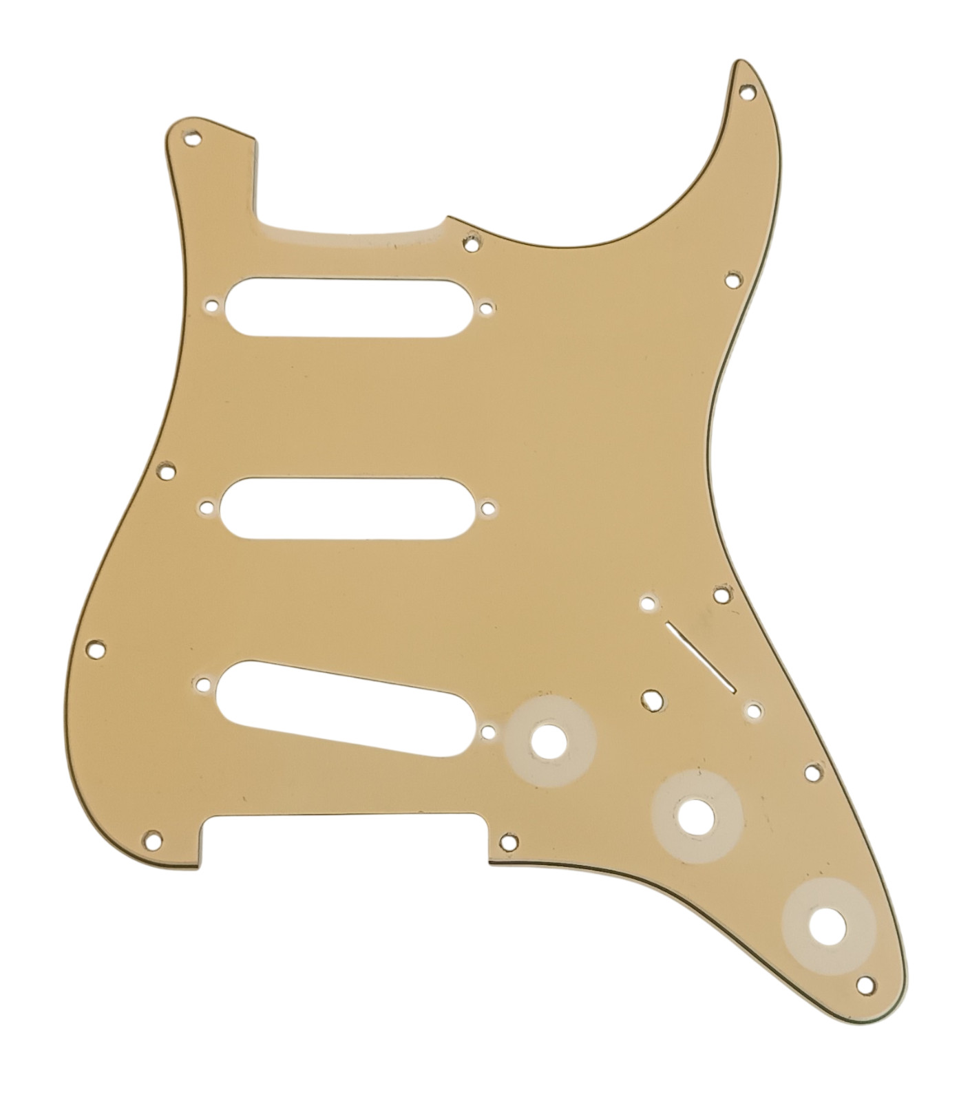 Battipenna Stratocaster SSS Crema Vintage 11 Fori Schermato 3 Strati Usato