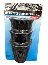 Danco, Inc. 10739 Hair Catcher Baskets, Black, 1 Pack Of 3, Black BB