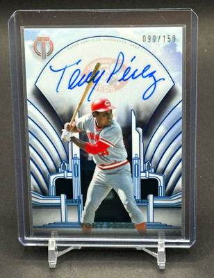 Topps Tribute 2026 Tony Perez TCC-TP Crest Calligraphy Auto 090/150 Reds